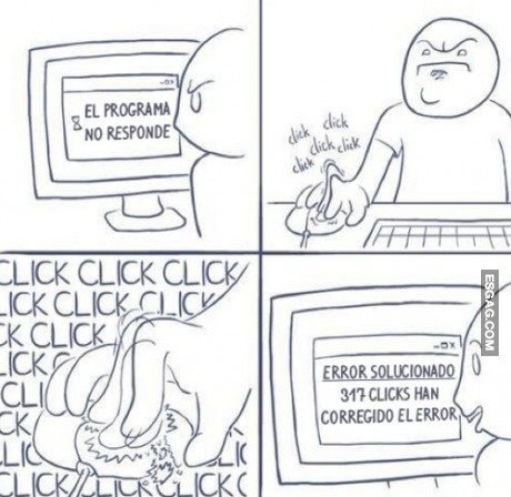 317 clicks corrigen un error