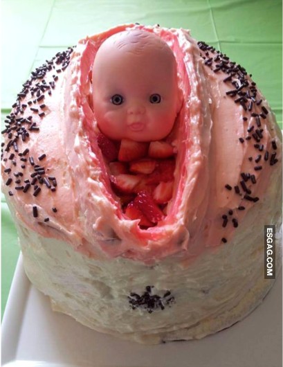 La torta mas gráfica en el mundo de un Baby Shower