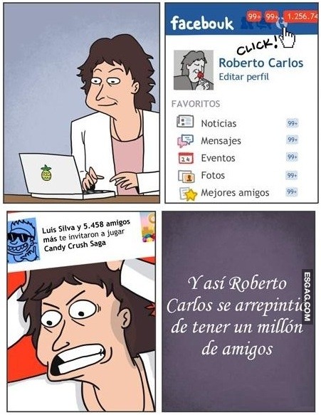 Roberto Carlos y las solicitudes de amistad