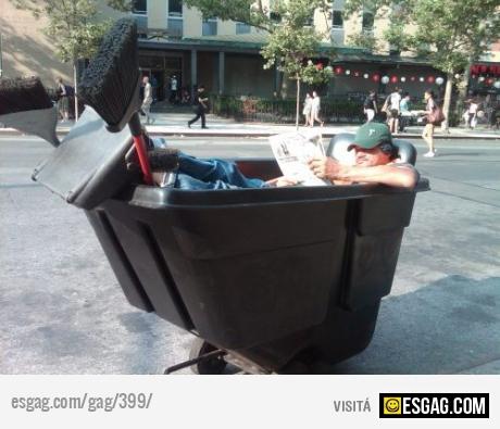 Un recreo en el trabajo.