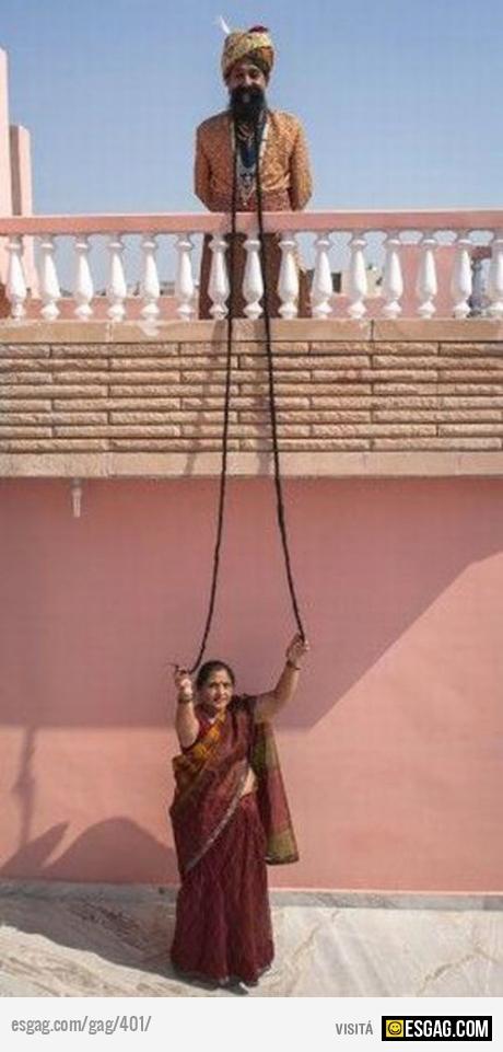 Mi marido tiene la barba mas larga del mundo!