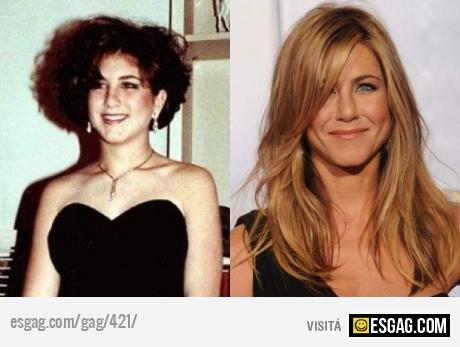 Jennifer Aniston el antes y el despu&eacute;s