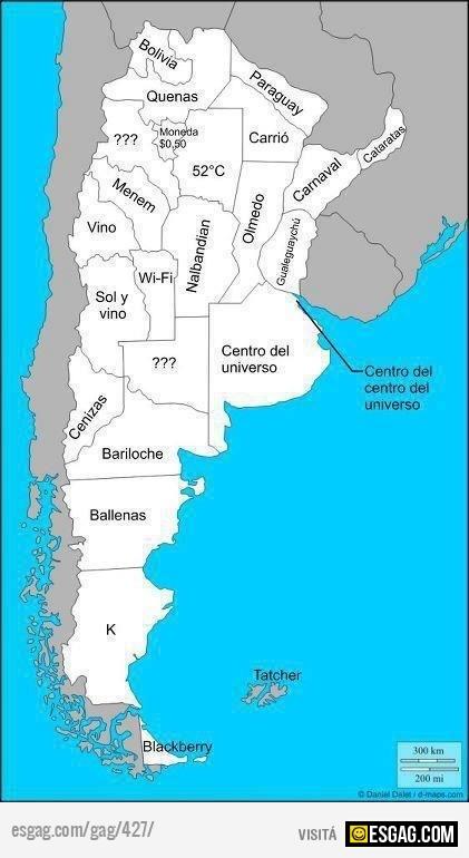 Como ven los porte&ntilde;os al interior de la Argentina