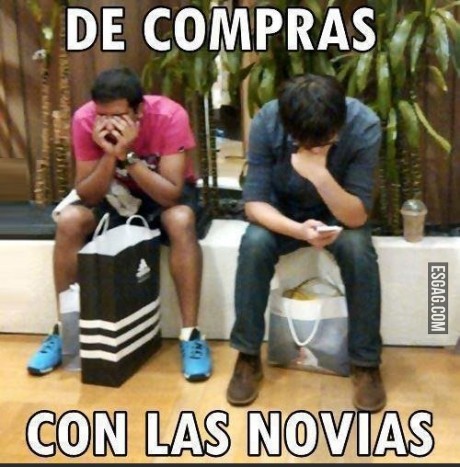 De compras con las novias, a quien no le paso?