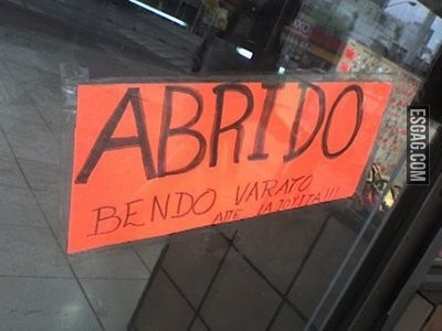 Abrido bendo varato.. pero que bruto pongale cero!