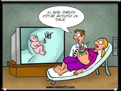 El bebé esta con ganas de salir parece...