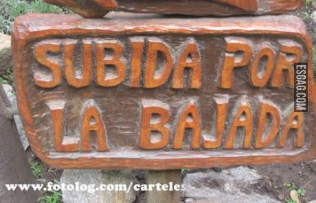 Subida por la bajada?