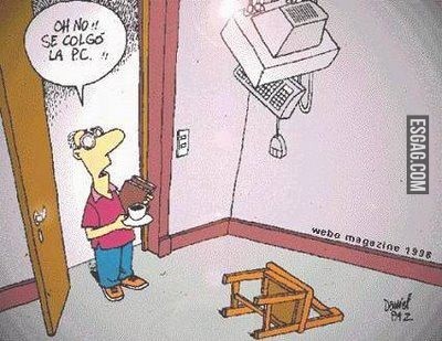 Se me colgó la PC!