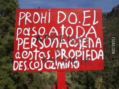 Parece que esta prohibido entrar