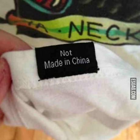 Por fin! algo que no es Made in China!