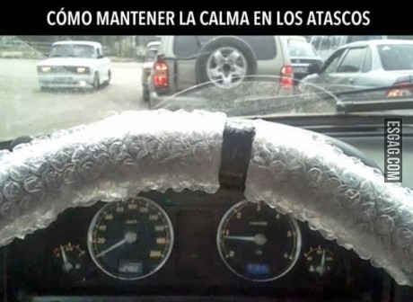 Como mantener la calma en un atasco de autos
