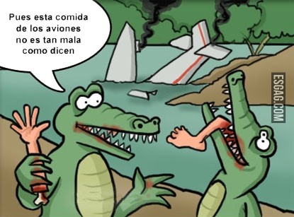 La comida de los aviones no es tan mala...