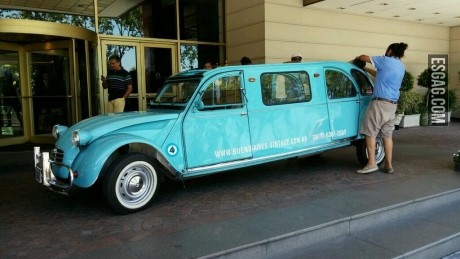 Sin dudas la limusina mas rara que he visto en mi vida