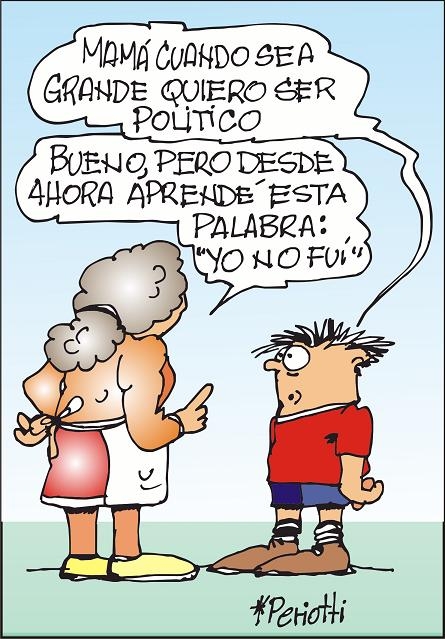 Mama cuando sea grande quiero ser politico