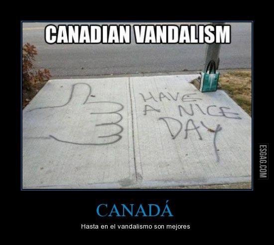 Como hacen vandalismo en Canadá