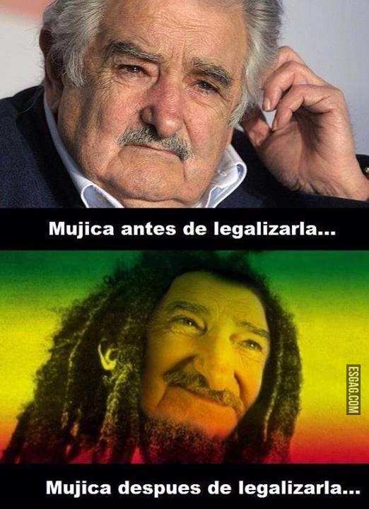 Mujica antes y después de legalizarla