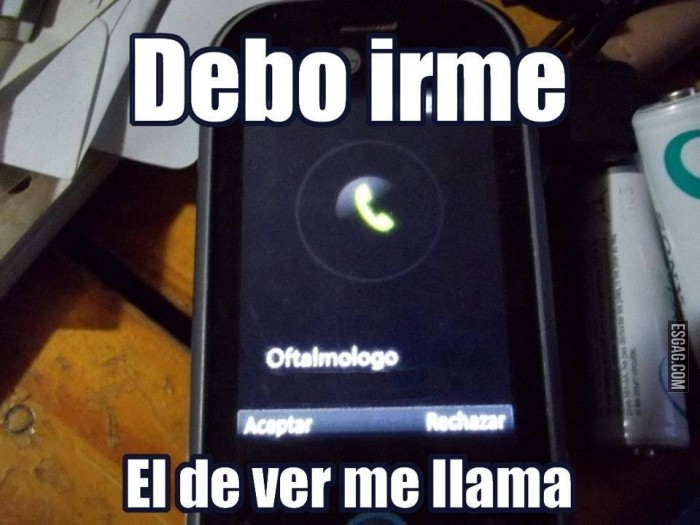 Debo irme!