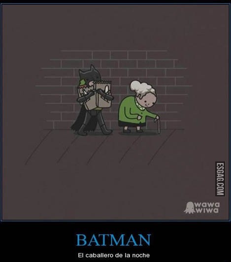 Porque Batman es el caballero de la noche
