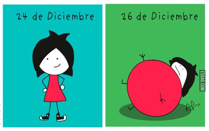 Antes y después de Navidad