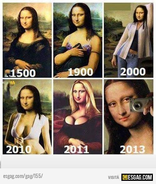 Mona lisa en el tiempo