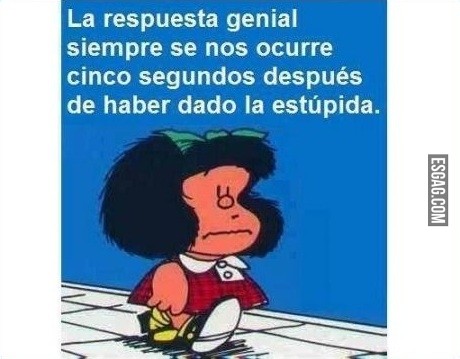 Verdades de la mano de Mafalda