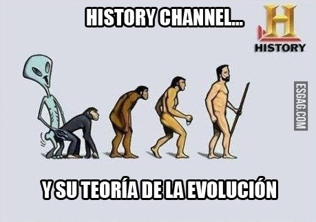 Evolución según History Channel