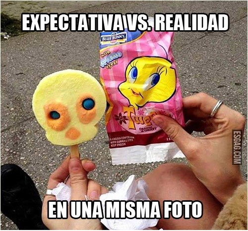 Expectativa vs realidad