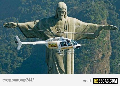 Un aplauso y chau Helicoptero