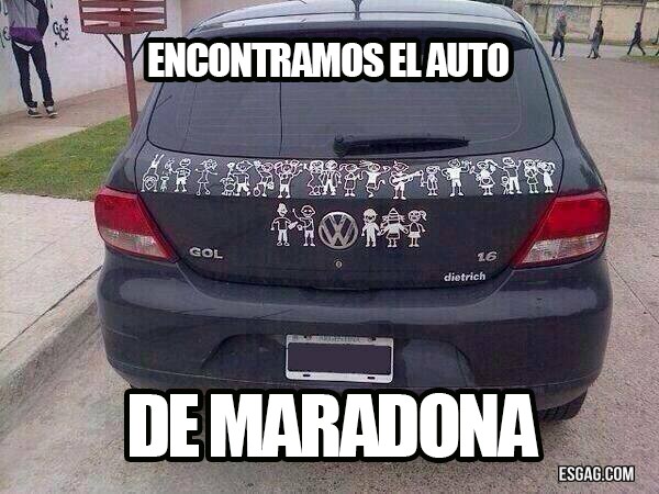 Encontramos el auto de Maradona