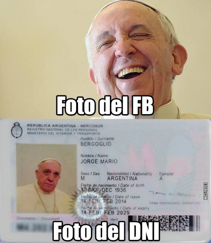 Papa Francisco no te preocupes, nos pasa a todos!