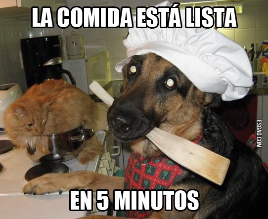 5 minutos y comemos!!!