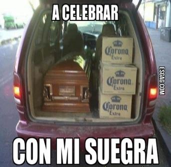 Si señores... se puede ir de fiesta con la suegra