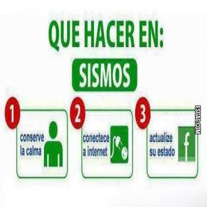 3 simples pasos a seguir en caso de sismo