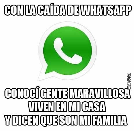 Consecuencias de la caída de Whatsapp