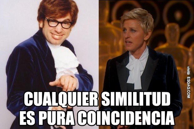 Cualquier parecido entre Ellen Degeneres y él