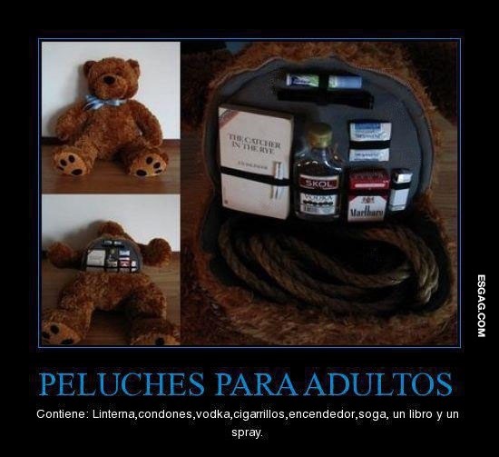 Oso de peluche para adultos