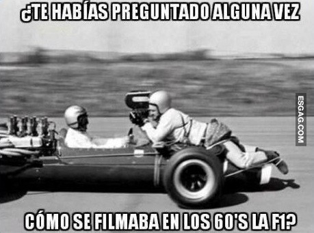 Cómo filmaban la fórmula 1 en los 60?