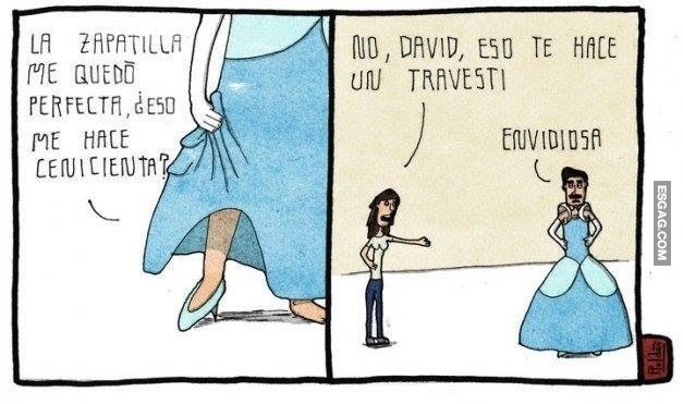 Pobre David... estaba tan entusiasmado