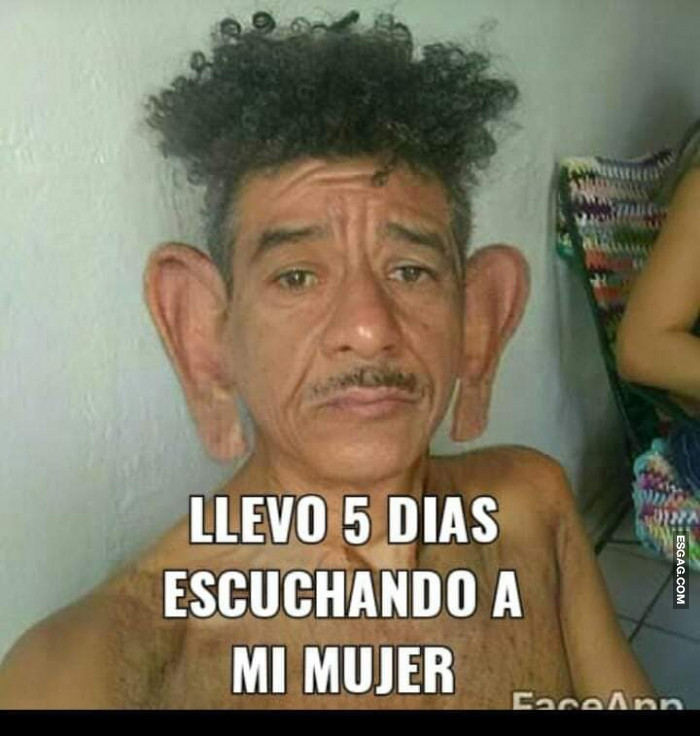 Llevo 5 días escuchando a mi mujer por la cuarentena!