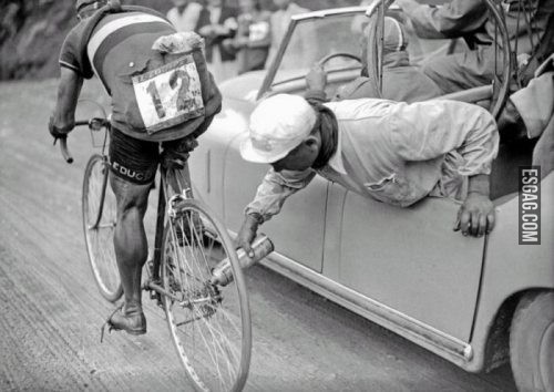 Deportistas eran los de antes!