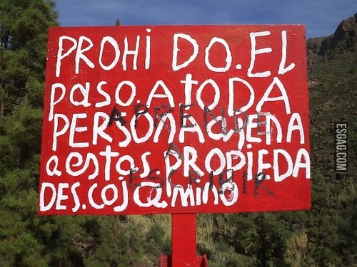 Parece que esta prohibido entrar