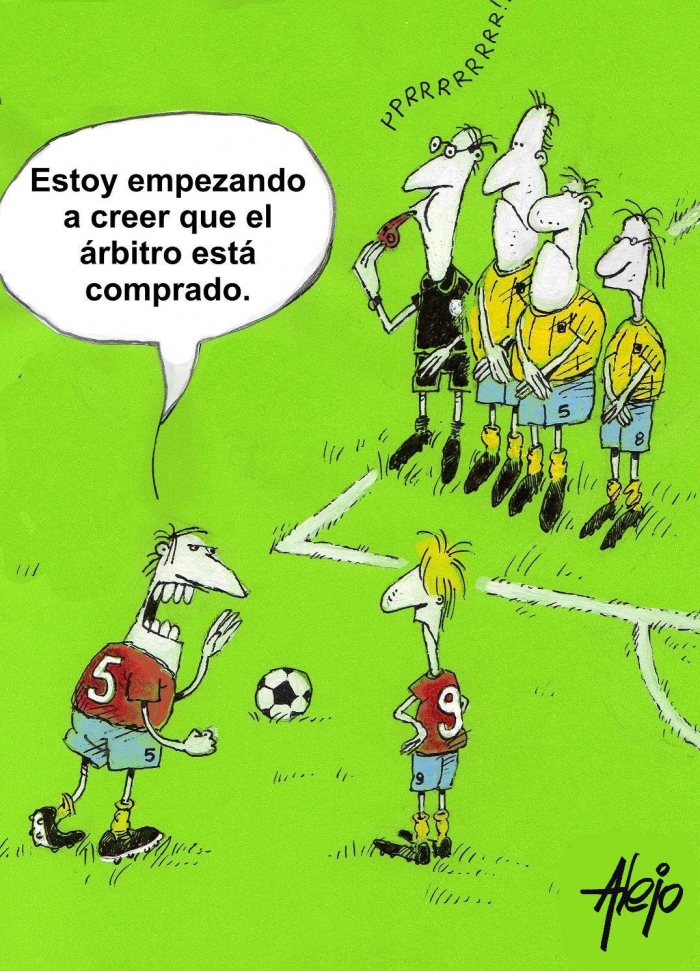 El arbitro esta comprado?