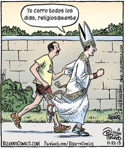 Yo corro todos los dias, religiosamente