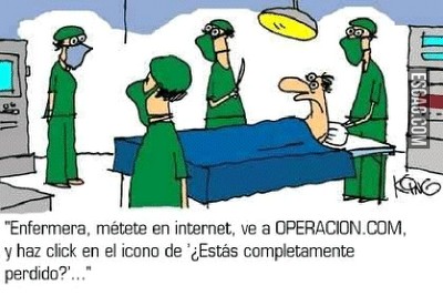 Enfermera por favor busque en internet...