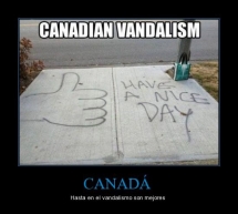 Como hacen vandalismo en Canadá