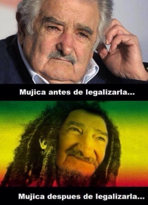 Mujica antes y después de legalizarla