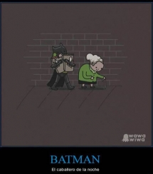 Porque Batman es el caballero de la noche