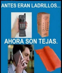 celulares de antes y ahora