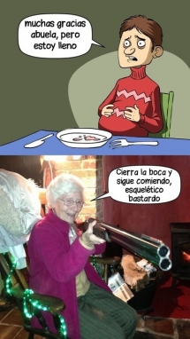 Quién no tuvo una abuela así???