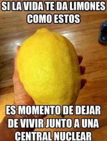Si la vida te da limones... hay que ver qué limones te da